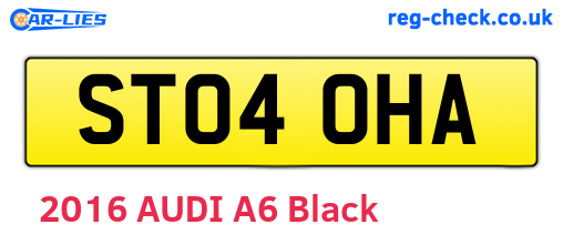 ST04OHA are the vehicle registration plates.