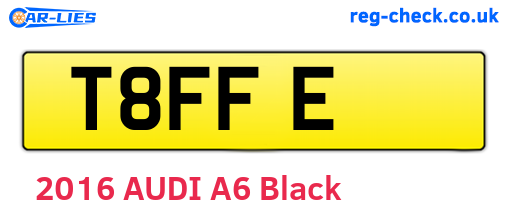 T8FFE are the vehicle registration plates.