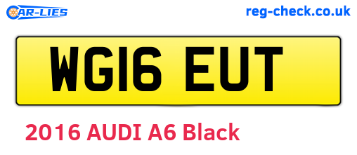 WG16EUT are the vehicle registration plates.