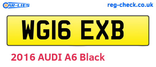 WG16EXB are the vehicle registration plates.