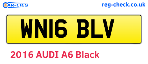 WN16BLV are the vehicle registration plates.