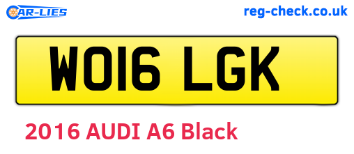 WO16LGK are the vehicle registration plates.