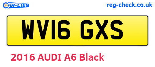 WV16GXS are the vehicle registration plates.