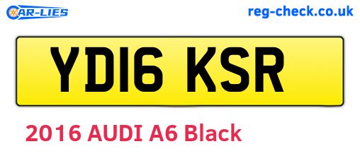 YD16KSR are the vehicle registration plates.