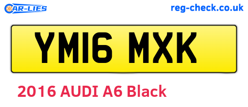 YM16MXK are the vehicle registration plates.