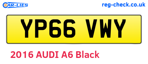YP66VWY are the vehicle registration plates.