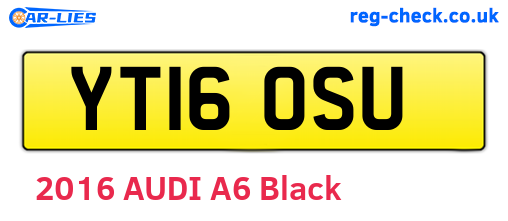 YT16OSU are the vehicle registration plates.