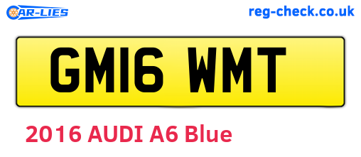 GM16WMT are the vehicle registration plates.