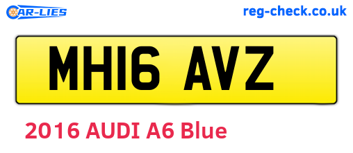 MH16AVZ are the vehicle registration plates.