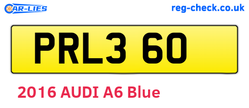 PRL360 are the vehicle registration plates.