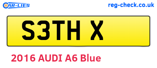 S3THX are the vehicle registration plates.