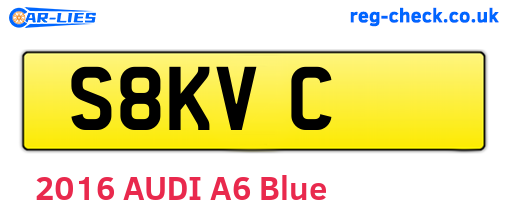 S8KVC are the vehicle registration plates.