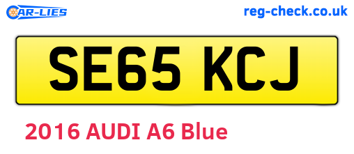 SE65KCJ are the vehicle registration plates.