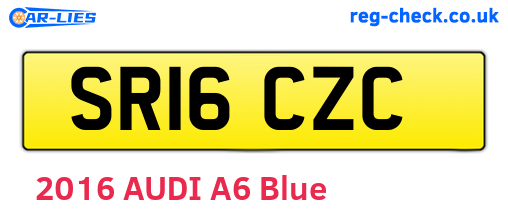 SR16CZC are the vehicle registration plates.