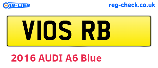 V10SRB are the vehicle registration plates.