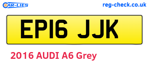 EP16JJK are the vehicle registration plates.
