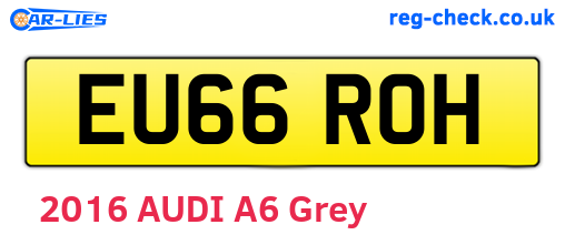 EU66ROH are the vehicle registration plates.