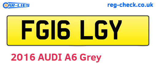 FG16LGY are the vehicle registration plates.