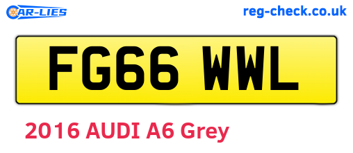 FG66WWL are the vehicle registration plates.