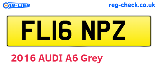 FL16NPZ are the vehicle registration plates.