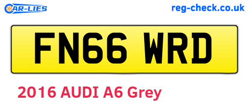 FN66WRD are the vehicle registration plates.