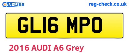 GL16MPO are the vehicle registration plates.