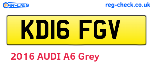 KD16FGV are the vehicle registration plates.