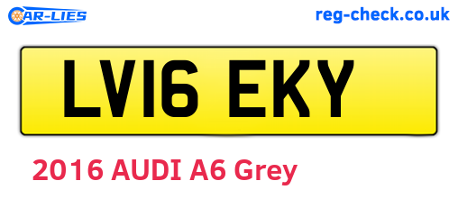 LV16EKY are the vehicle registration plates.