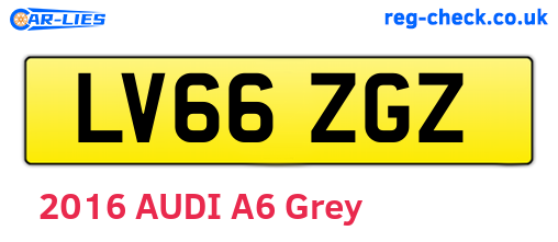 LV66ZGZ are the vehicle registration plates.
