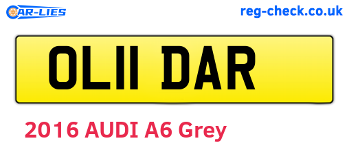 OL11DAR are the vehicle registration plates.