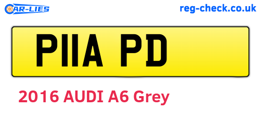 P11APD are the vehicle registration plates.