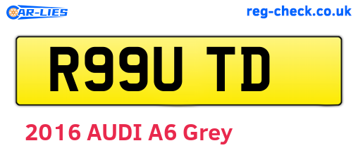R99UTD are the vehicle registration plates.