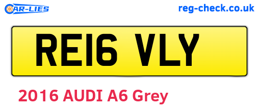 RE16VLY are the vehicle registration plates.