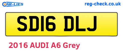 SD16DLJ are the vehicle registration plates.