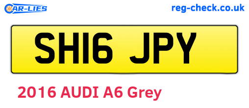 SH16JPY are the vehicle registration plates.