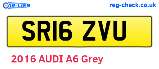 SR16ZVU are the vehicle registration plates.