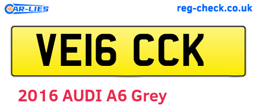 VE16CCK are the vehicle registration plates.