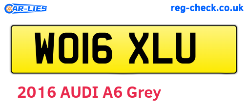 WO16XLU are the vehicle registration plates.