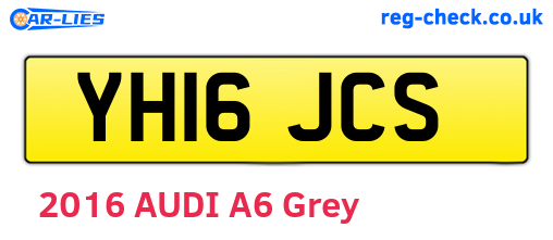 YH16JCS are the vehicle registration plates.