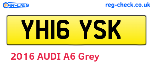 YH16YSK are the vehicle registration plates.