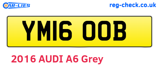 YM16OOB are the vehicle registration plates.