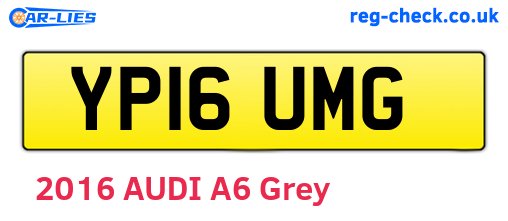 YP16UMG are the vehicle registration plates.