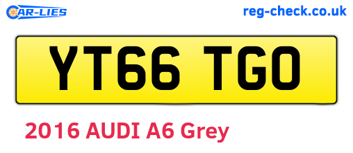 YT66TGO are the vehicle registration plates.