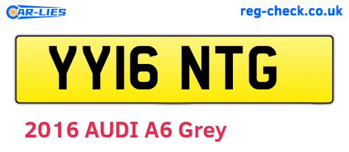 YY16NTG are the vehicle registration plates.