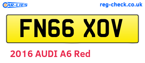 FN66XOV are the vehicle registration plates.
