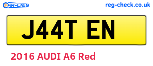 J44TEN are the vehicle registration plates.