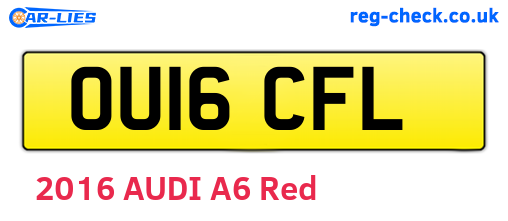 OU16CFL are the vehicle registration plates.