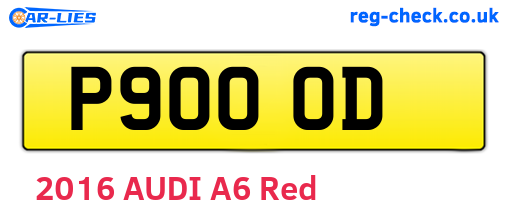 P90OOD are the vehicle registration plates.
