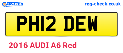 PH12DEW are the vehicle registration plates.