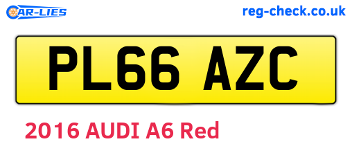 PL66AZC are the vehicle registration plates.